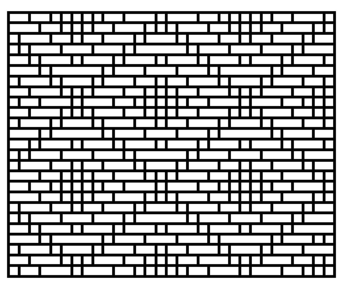 svart och vitt abstrakt geometriskt dekorativt mönster vektor