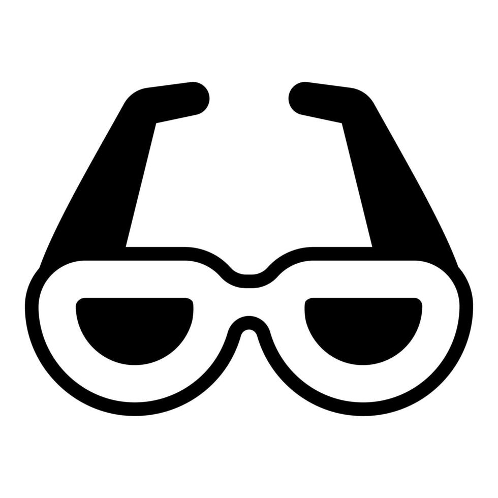 brille, sonnenbrillensymbol, vektordesign usa unabhängigkeitstag symbol. vektor