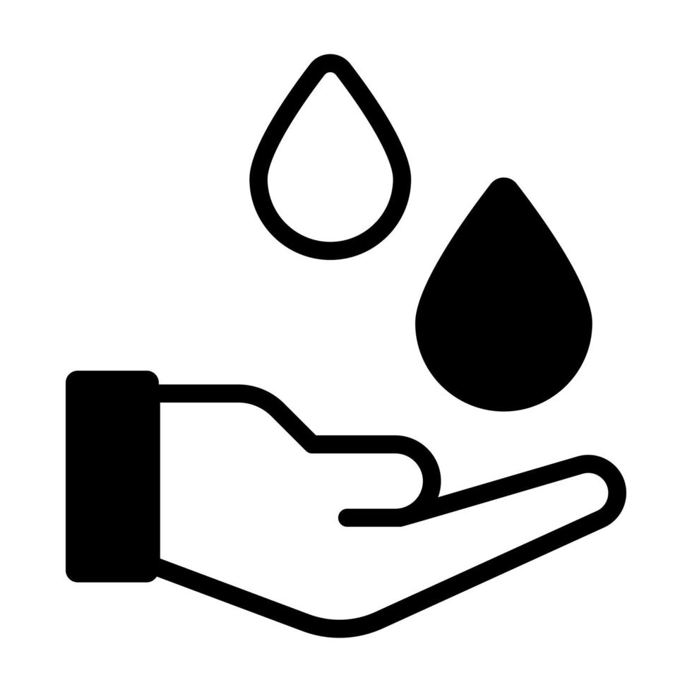 droppar, handtvätt ikon, sjukvård och medicinsk ikon. vektor