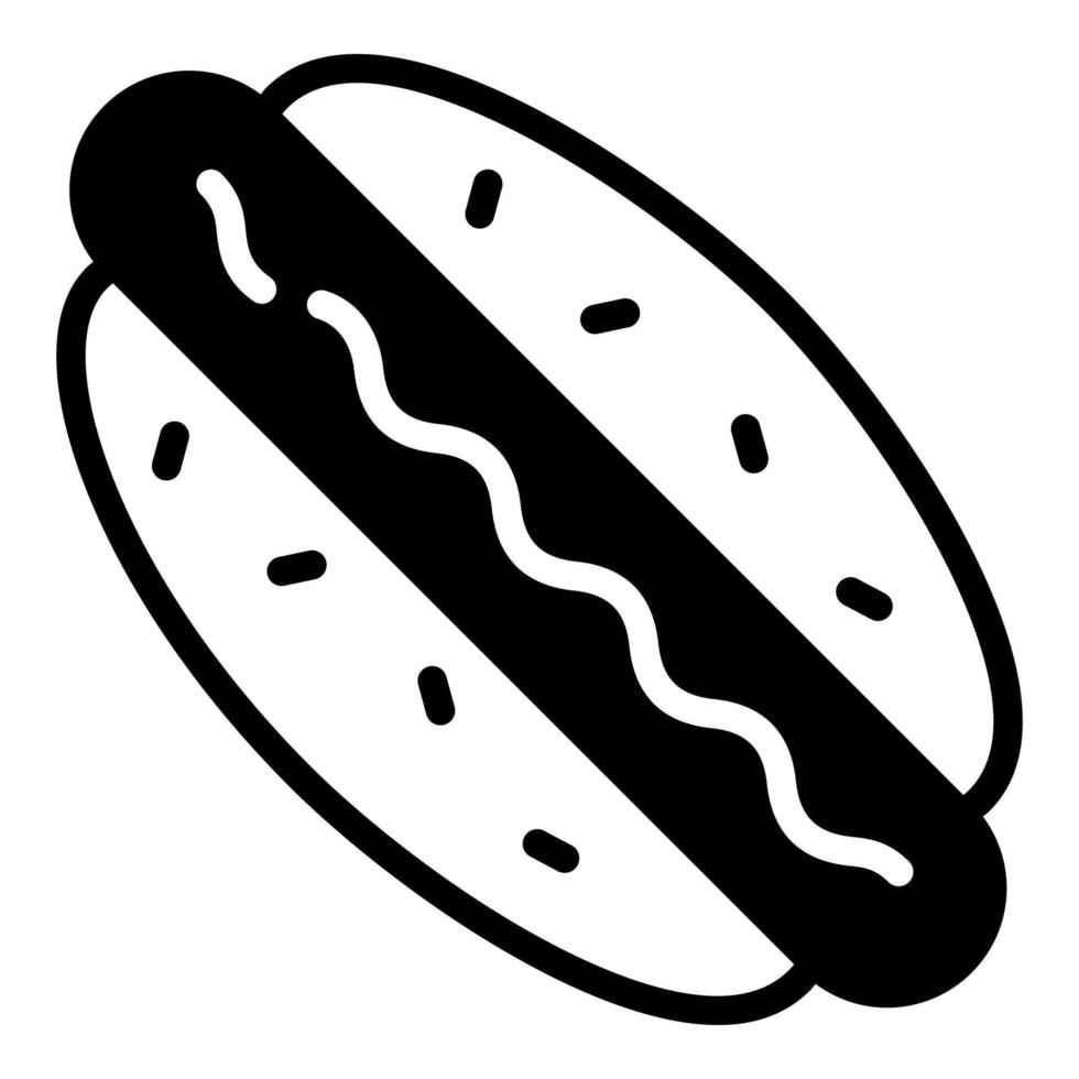 Hotdog-Symbol, Vektordesign Usa-Unabhängigkeitstag-Symbol. vektor