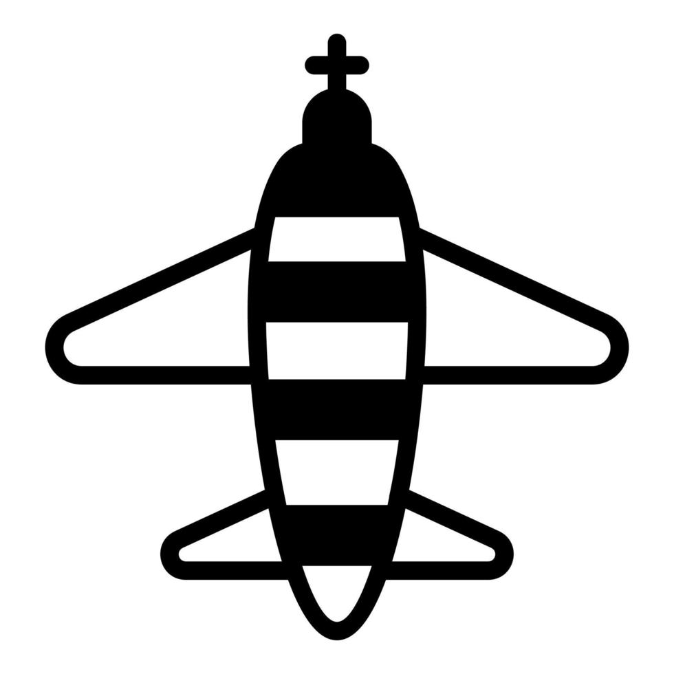 Flugzeugsymbol, Vektordesign Usa-Unabhängigkeitstag-Symbol. vektor