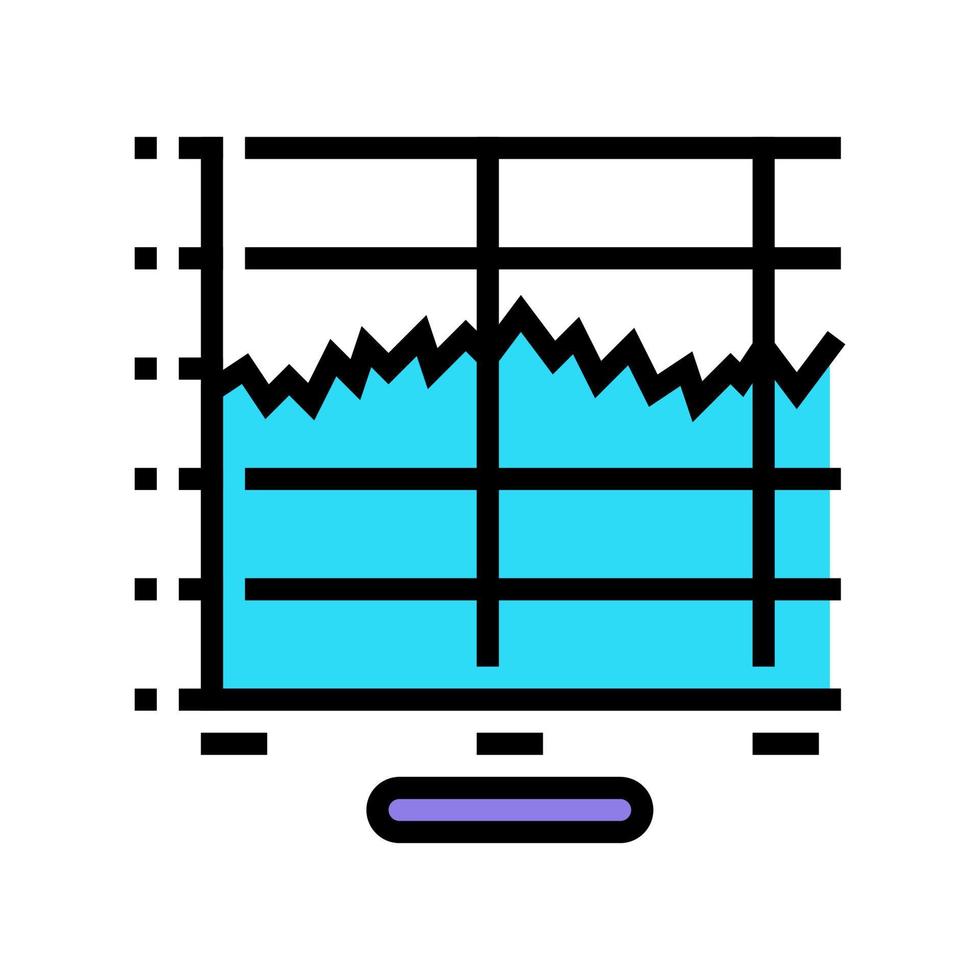 Grafik-Sound-Vibration-Farbsymbol-Vektor-Illustration vektor