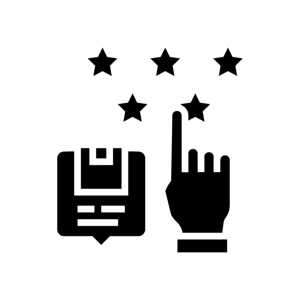 Lieferservice überprüfen Glyphen-Symbol-Vektor-Illustration vektor