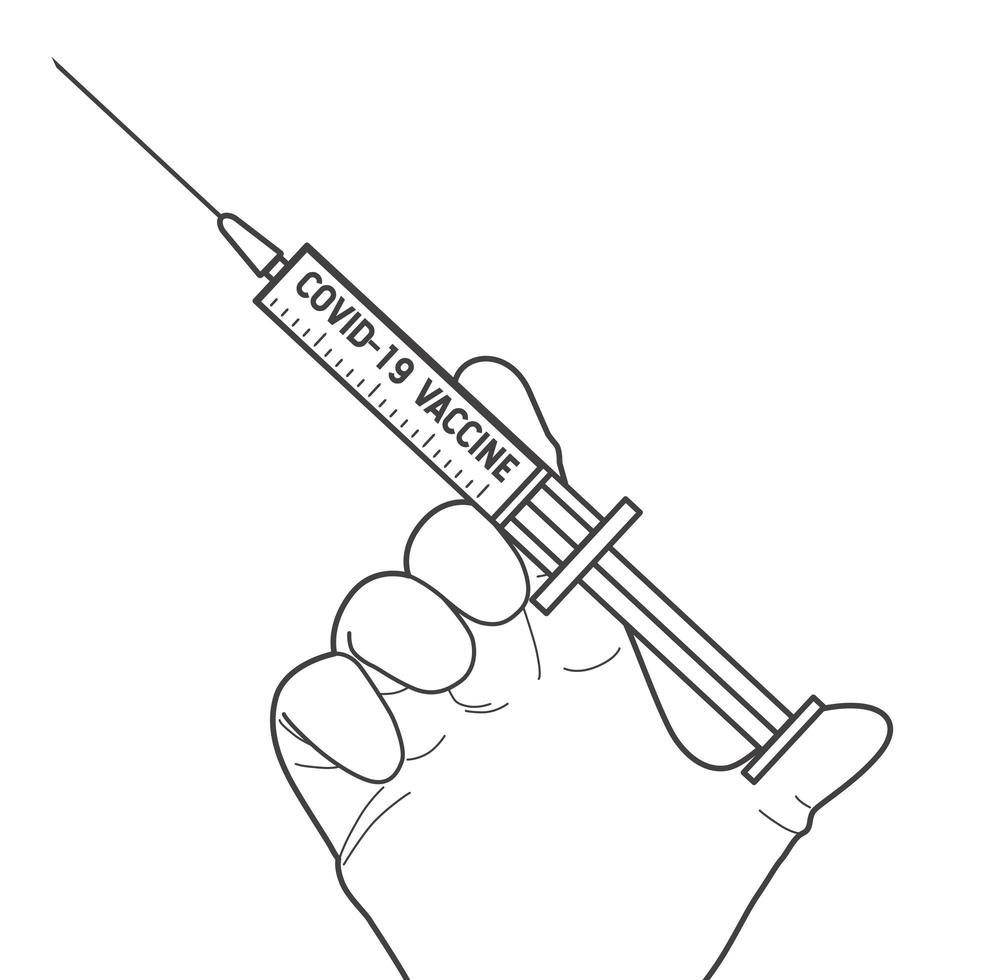 Covid19 Impfung. vektor