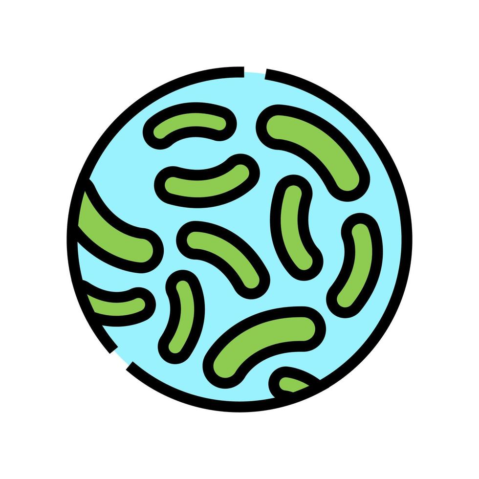 Lactococcus Probiotika Farbe Symbol Vektor Illustration