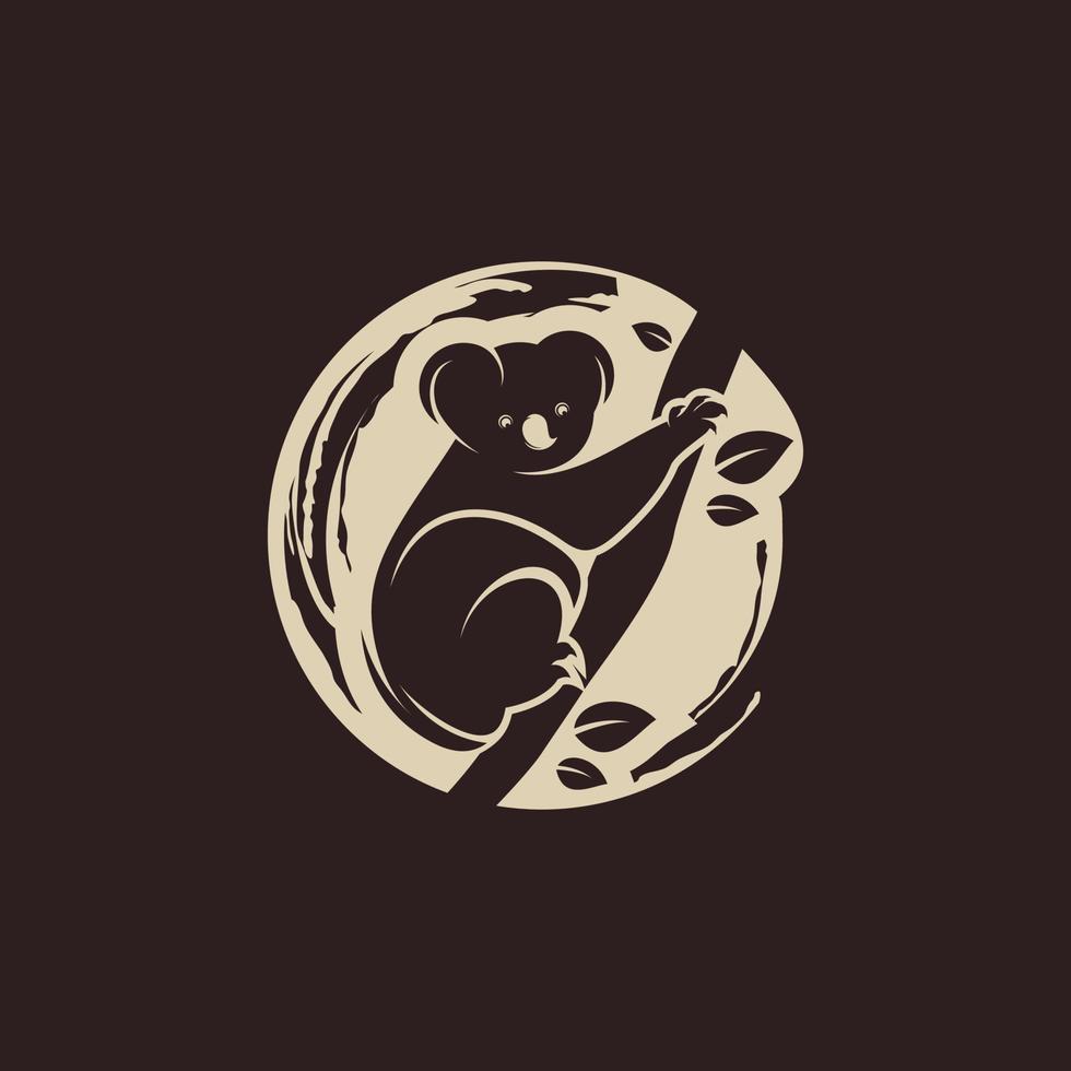 Koala-Logo-Illustrationsvektorvorlage vektor
