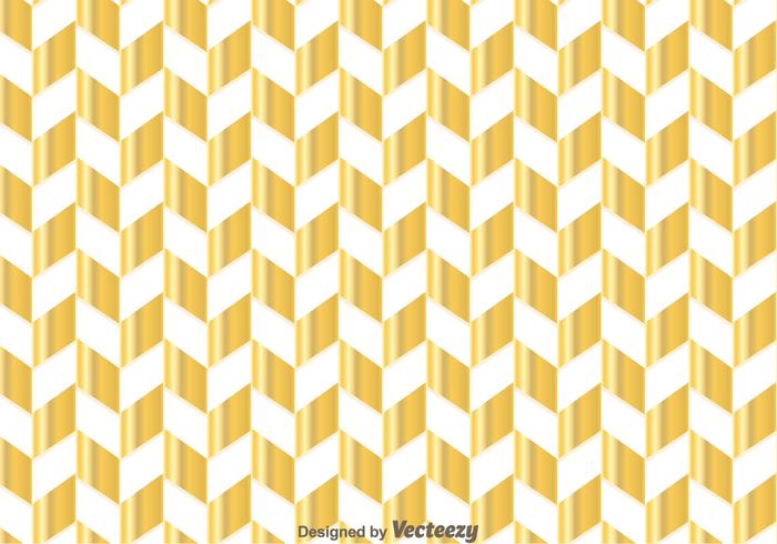 Gold-Chevron-Muster vektor