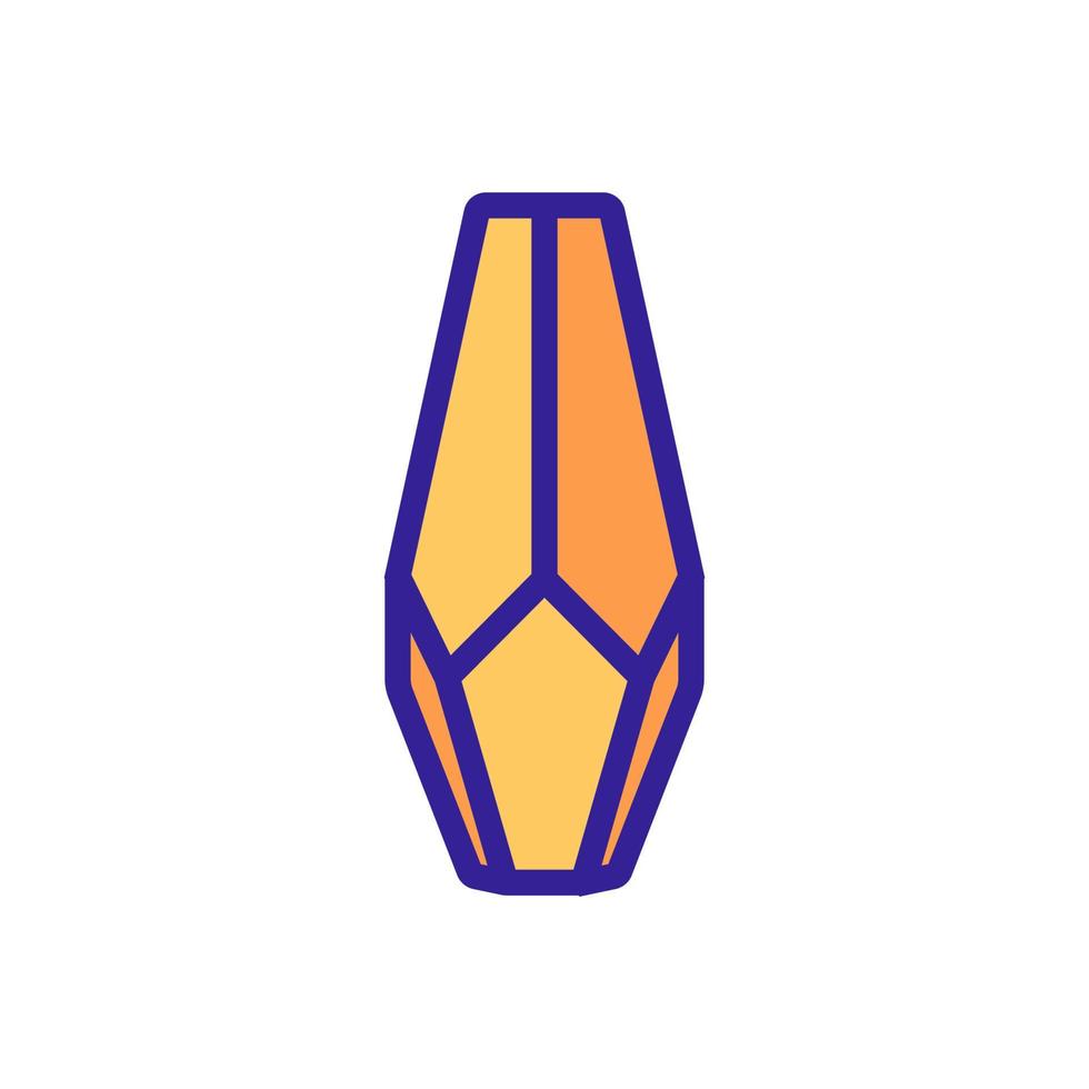 Avantgarde Blumenvase Symbol Vektor Umriss Illustration