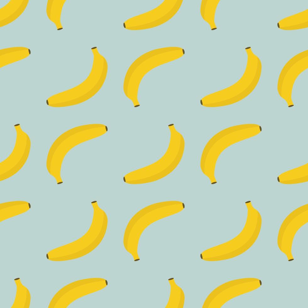 nahtloser Hintergrund mit gelben Bananen. Vektor-Illustration. vektor