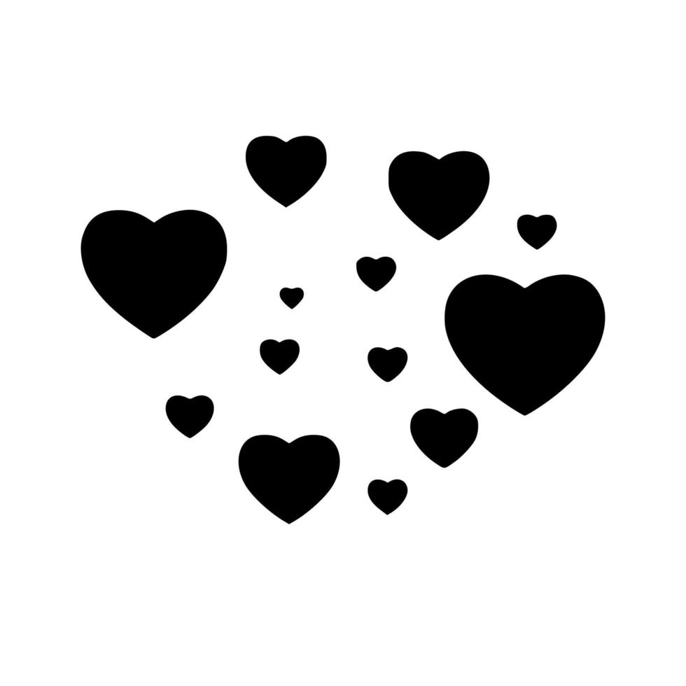 kärlek symbol ikon, kärlek symbol vektor. logotyp enkel design vektor