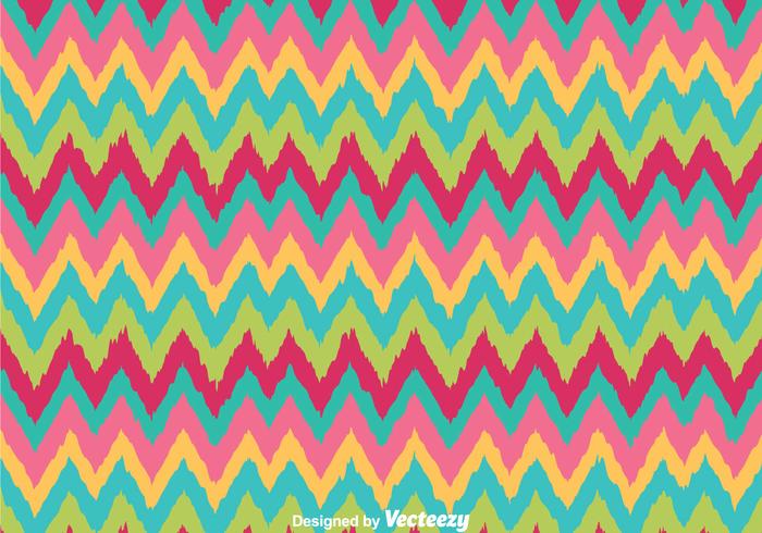 Retro Farben-Chevron-Muster vektor