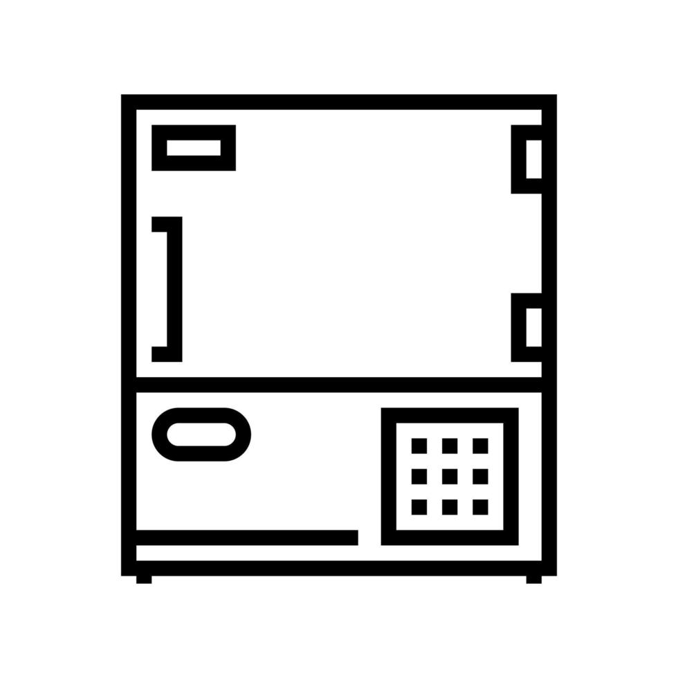 kemisk elektronisk utrustning linje ikon vektor isolerade illustration