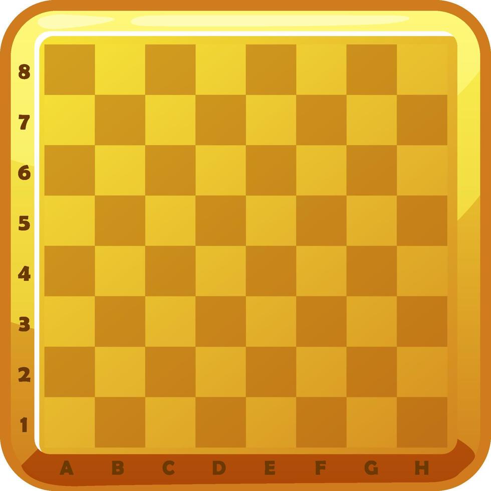goldenes schachbrett für 2d-spiel. Vektor-Hintergrund vektor