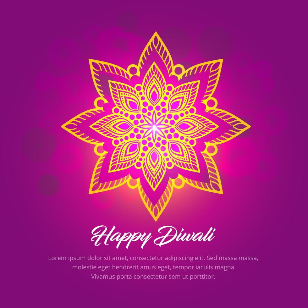 fantastisk glad diwali festival design bakgrundsvektor vektor