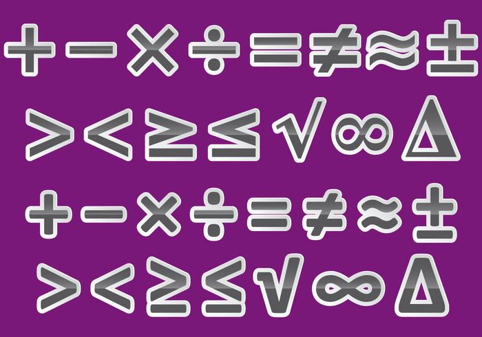 Vektor Math Symboler
