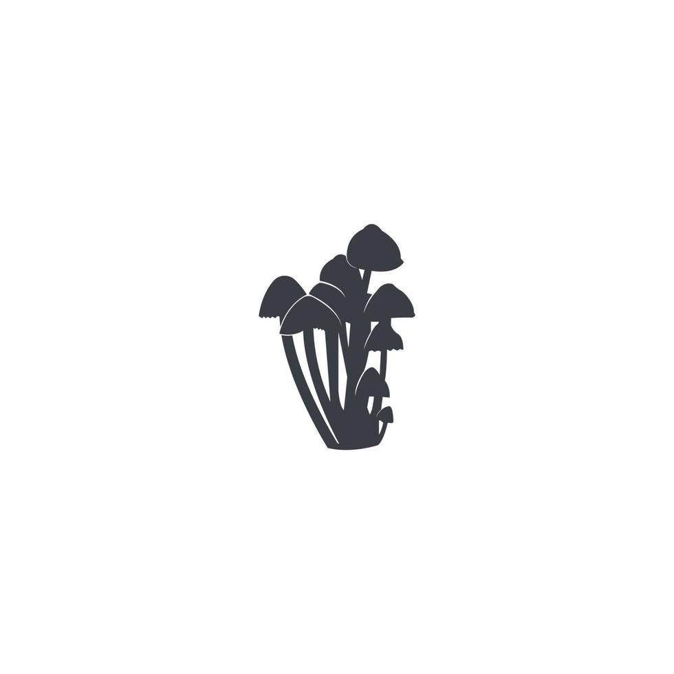 Pilz-Symbol-Vektor-Illustration-Template-Design. vektor