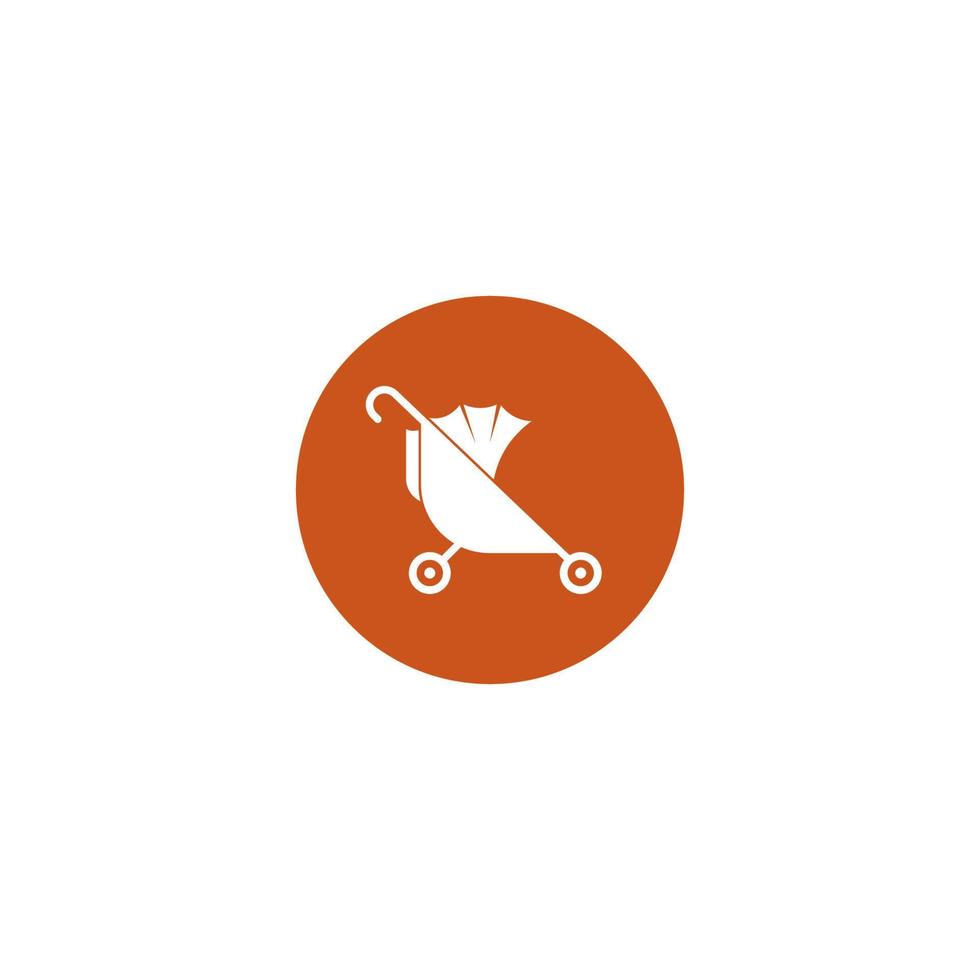 Kinderwagen Symbol Vektor Illustration Template Design