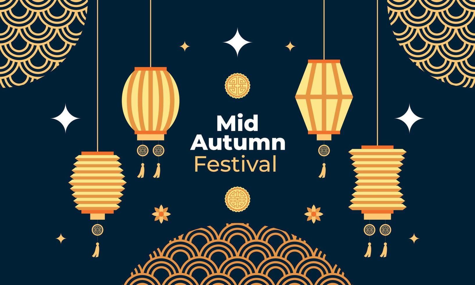 mitten av hösten festival firande illustration vektor