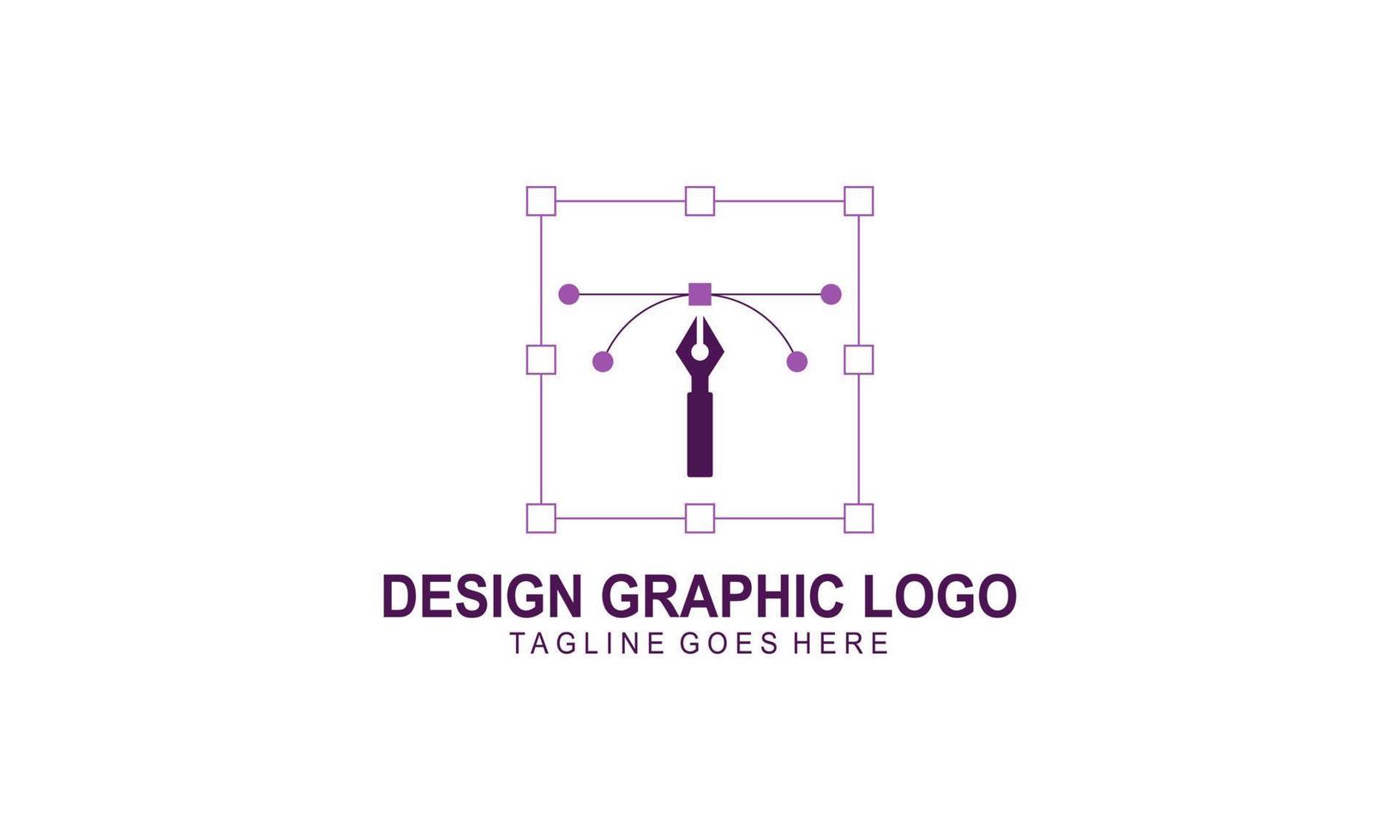 Grafikdesigner und Webdesign-Studio-Tool-Logo vektor