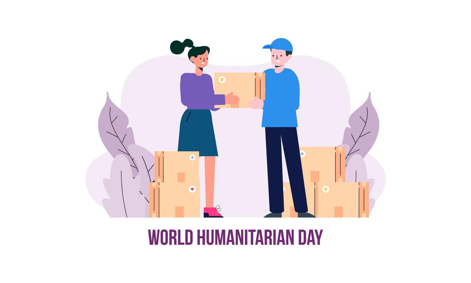 Spende am International Day of Charity Illustration vektor