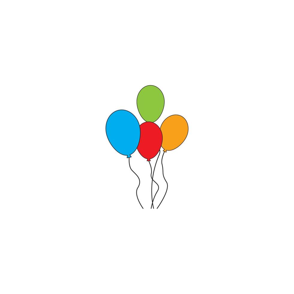 ballong ikon vektor illustration malldesign