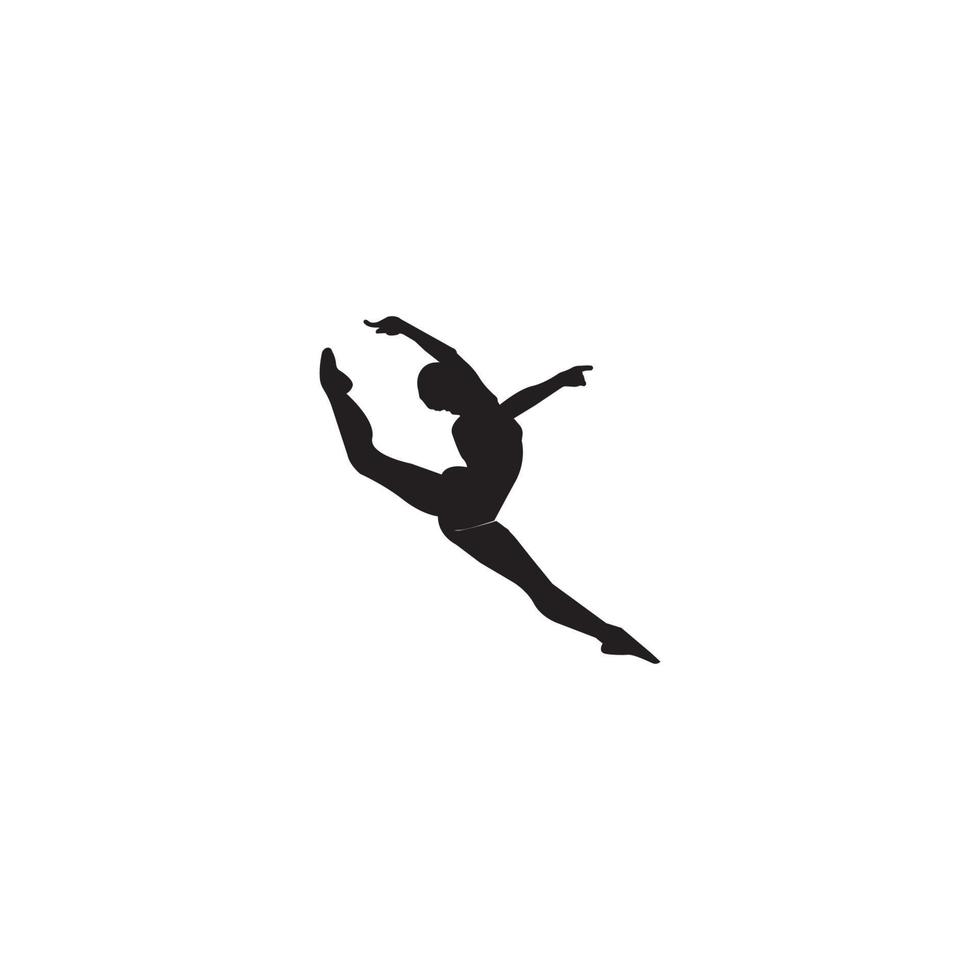 Ballett-Logo-Vektor vektor