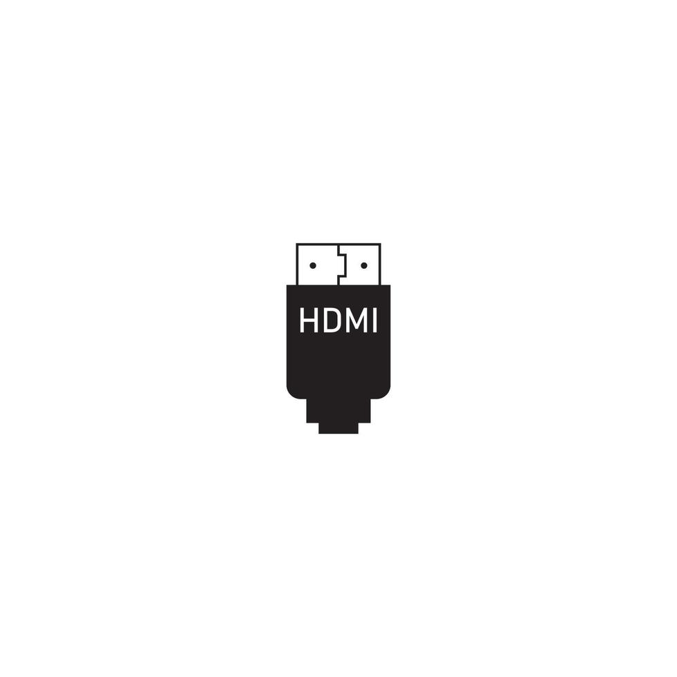 hdmi-ikonen. vektor illustration formgivningsmall.