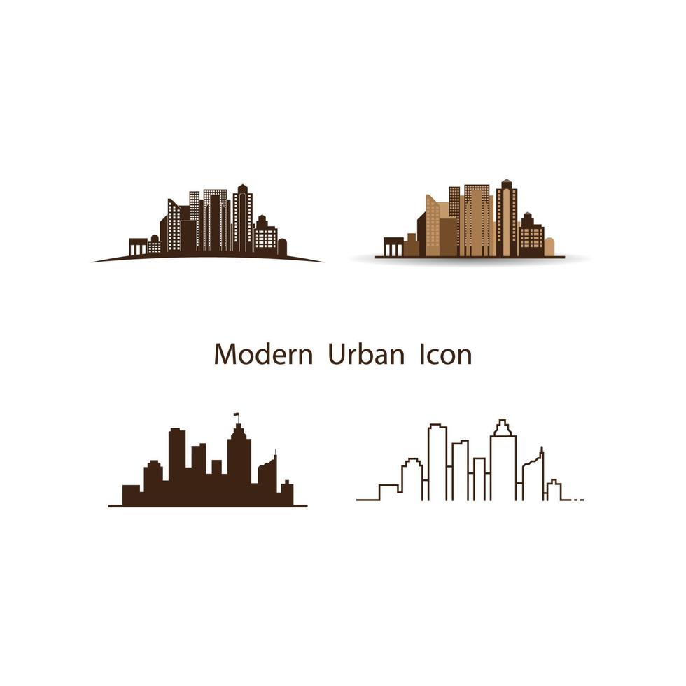 modern urban logotyp vektor