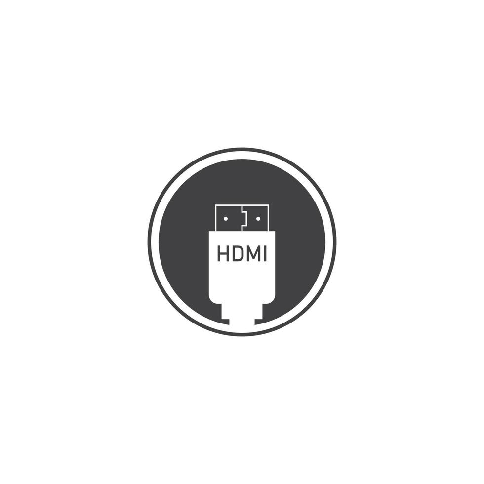 HDMI-Symbol. Vektor-Illustration-Design-Vorlage. vektor