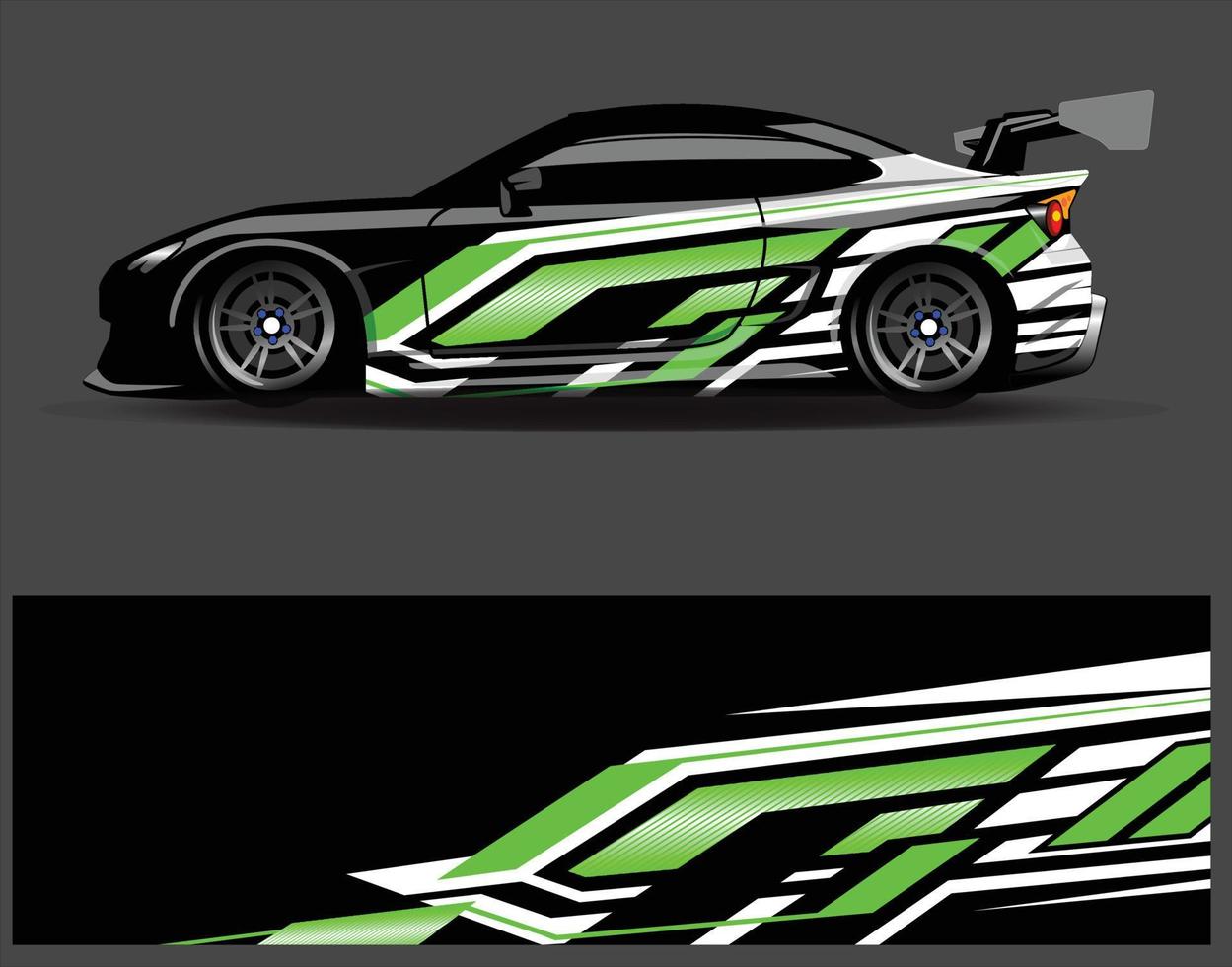 grafisk abstrakt stripe racing bakgrundsdesign för fordonsrallyraceäventyr och bilracinglivery vektor