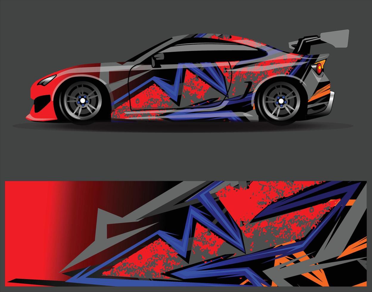 grafisk abstrakt stripe racing bakgrundsdesign för fordonsrallyraceäventyr och bilracinglivery vektor