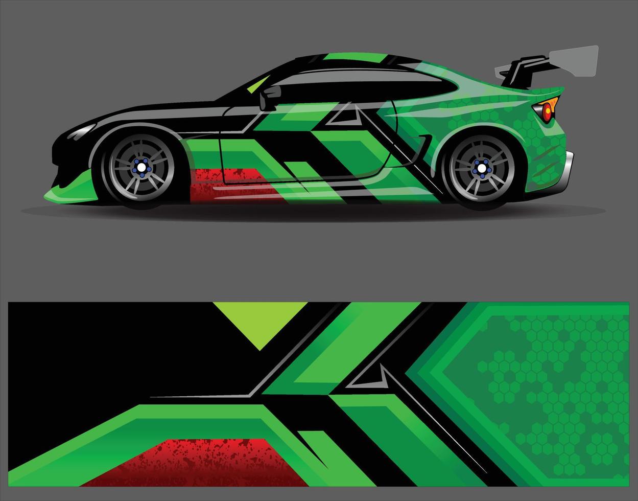 grafik för bil wrap dekal. abstrakt eagle stripe grunge racing och sport bakgrund för racing livery eller daglig användning bil vinyl klistermärke vektor