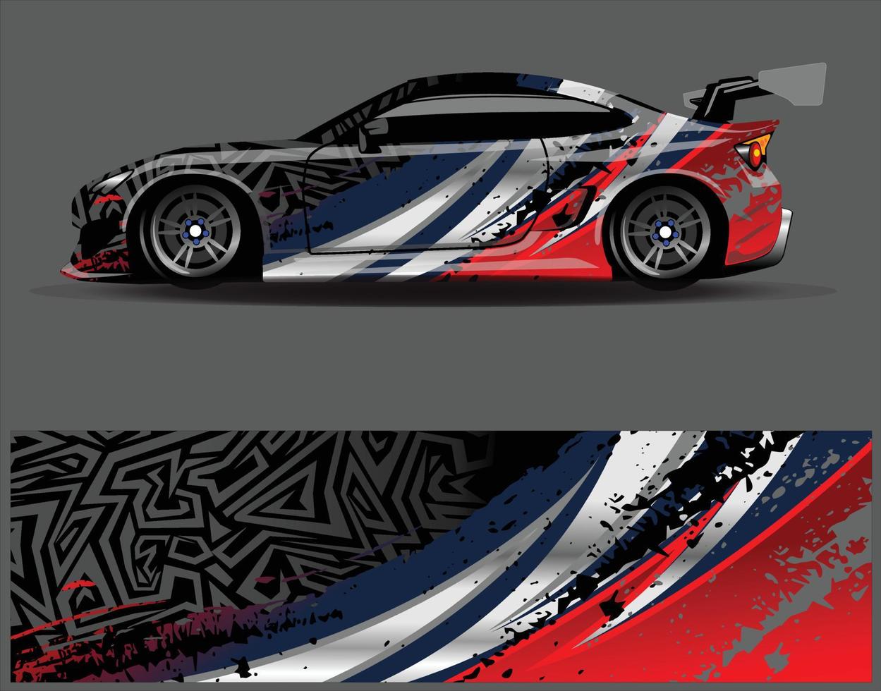 grafik för bil wrap dekal. abstrakt eagle stripe grunge racing och sport bakgrund för racing livery eller daglig användning bil vinyl klistermärke vektor