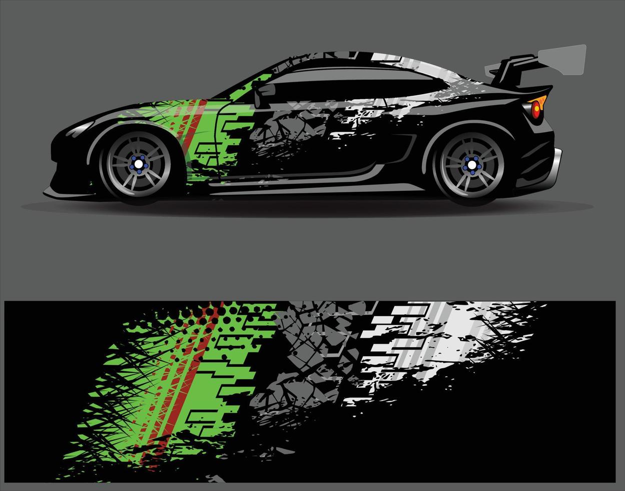 grafik för bil wrap dekal. abstrakt eagle stripe grunge racing och sport bakgrund för racing livery eller daglig användning bil vinyl klistermärke vektor