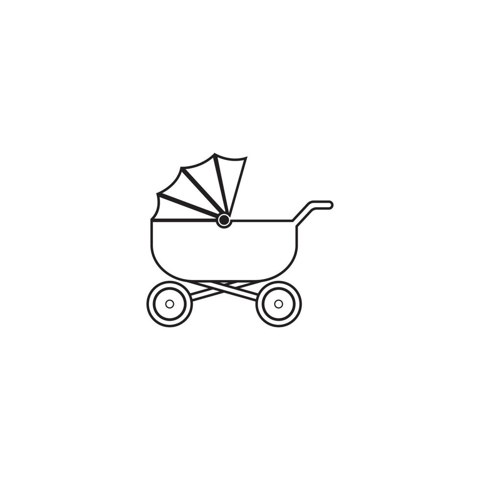 Kinderwagen Symbol Vektor Illustration Template Design