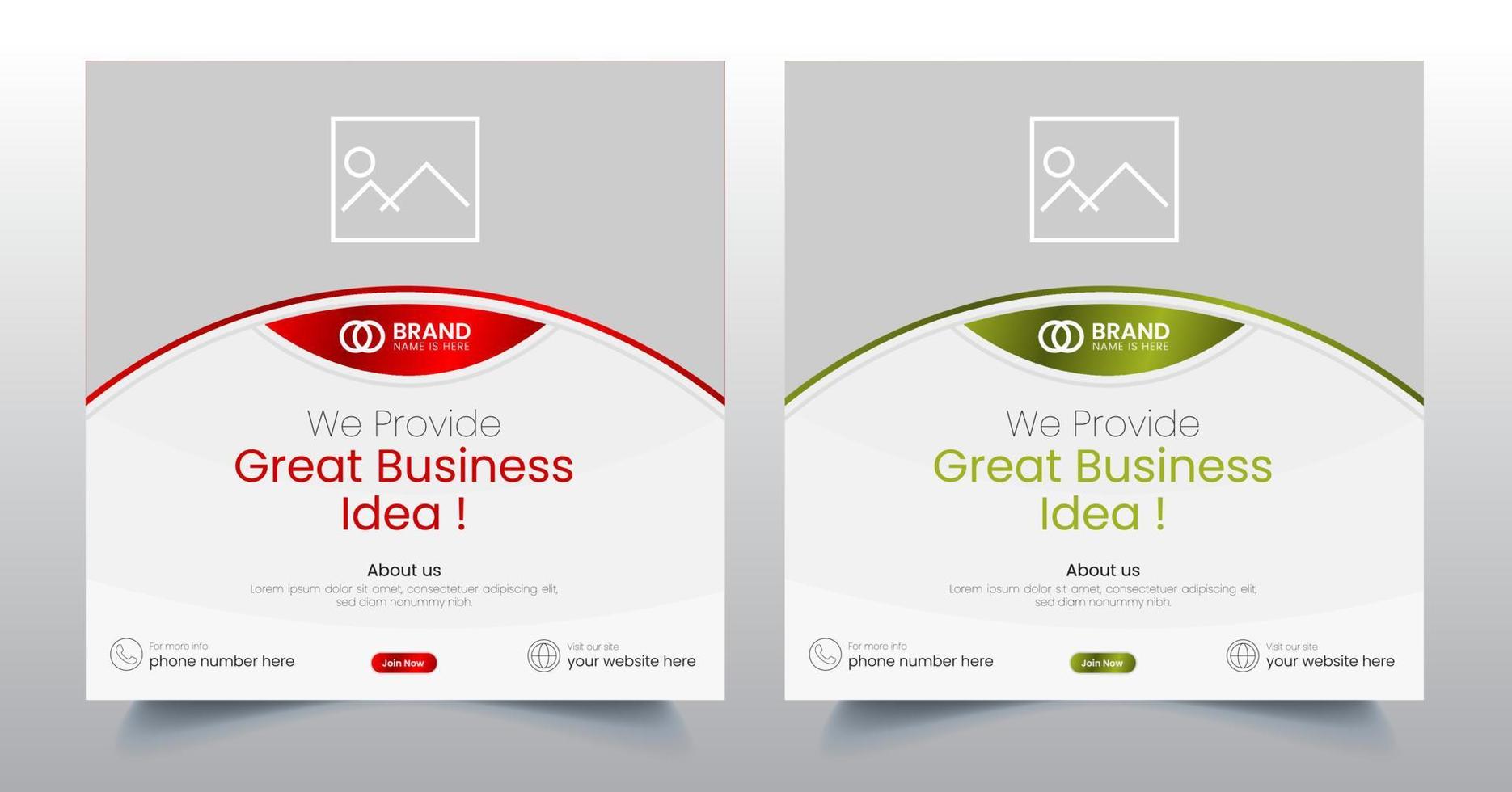 digitales Business-Marketing-Banner für Social-Media-Post-Template-Design vektor