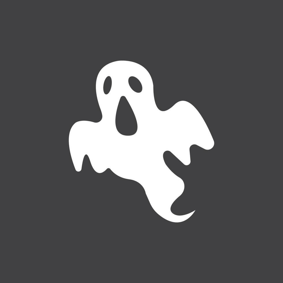 Ghost-Symbol Vektor-Illustration Template-Design vektor