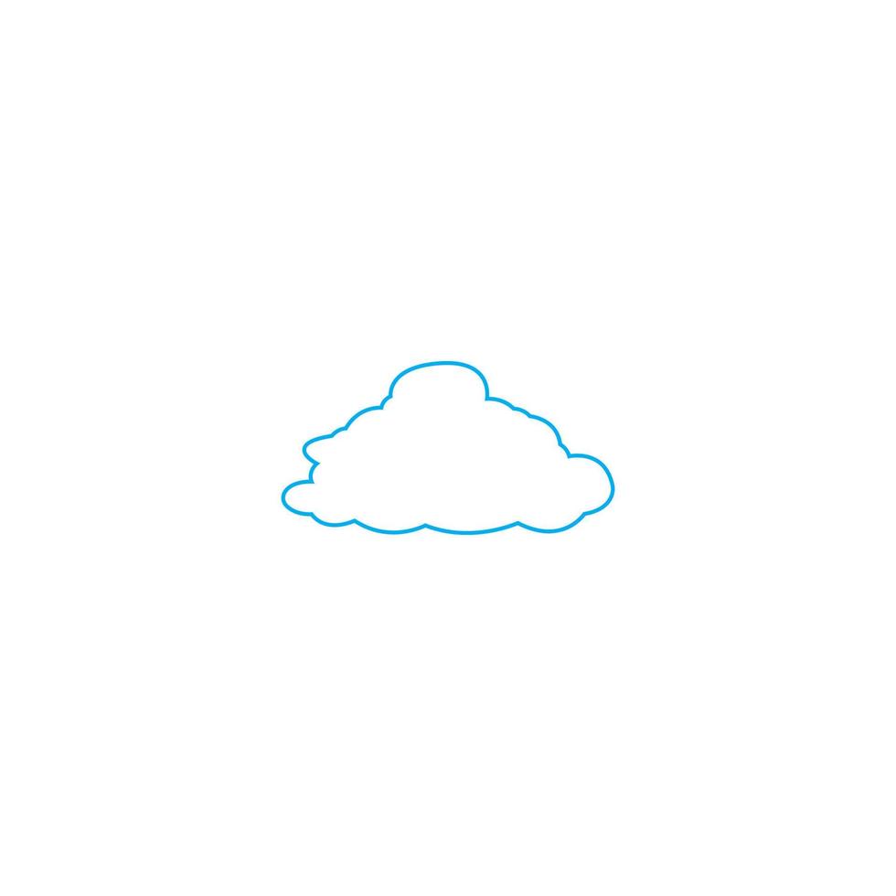 Cloud-Symbol. Vektor-Illustration-Design-Vorlage. vektor