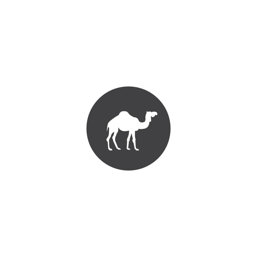 kamel logotyp vektor illustration malldesign