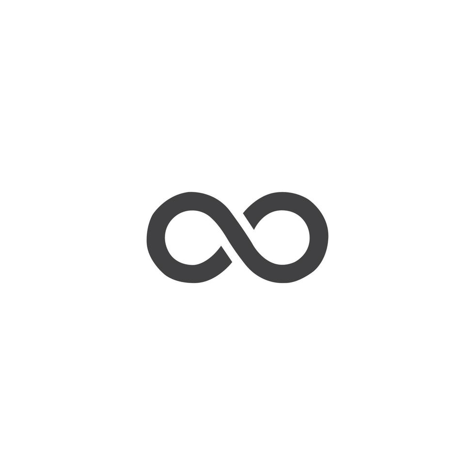 infinity ikon vektor illustration formgivningsmall.