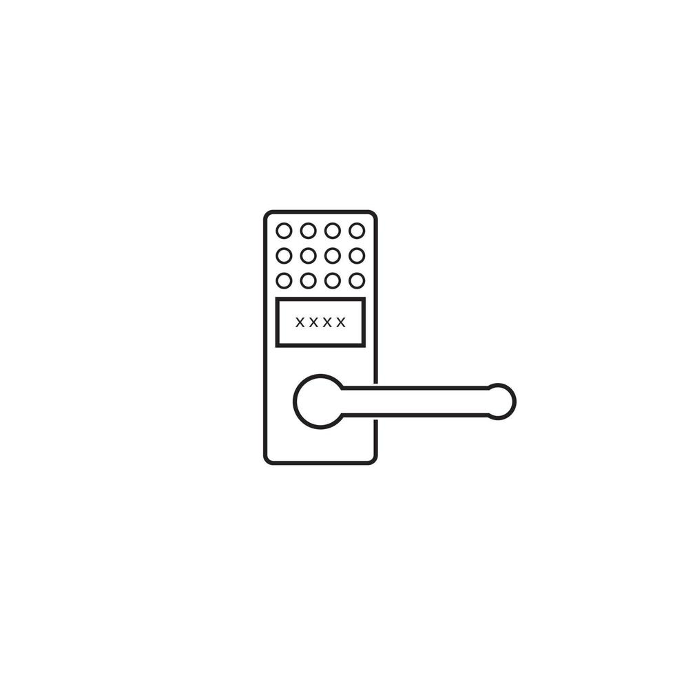 Smart Lock-Symbol vektor