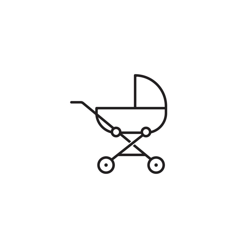 Kinderwagen Symbol Vektor Illustration Template Design