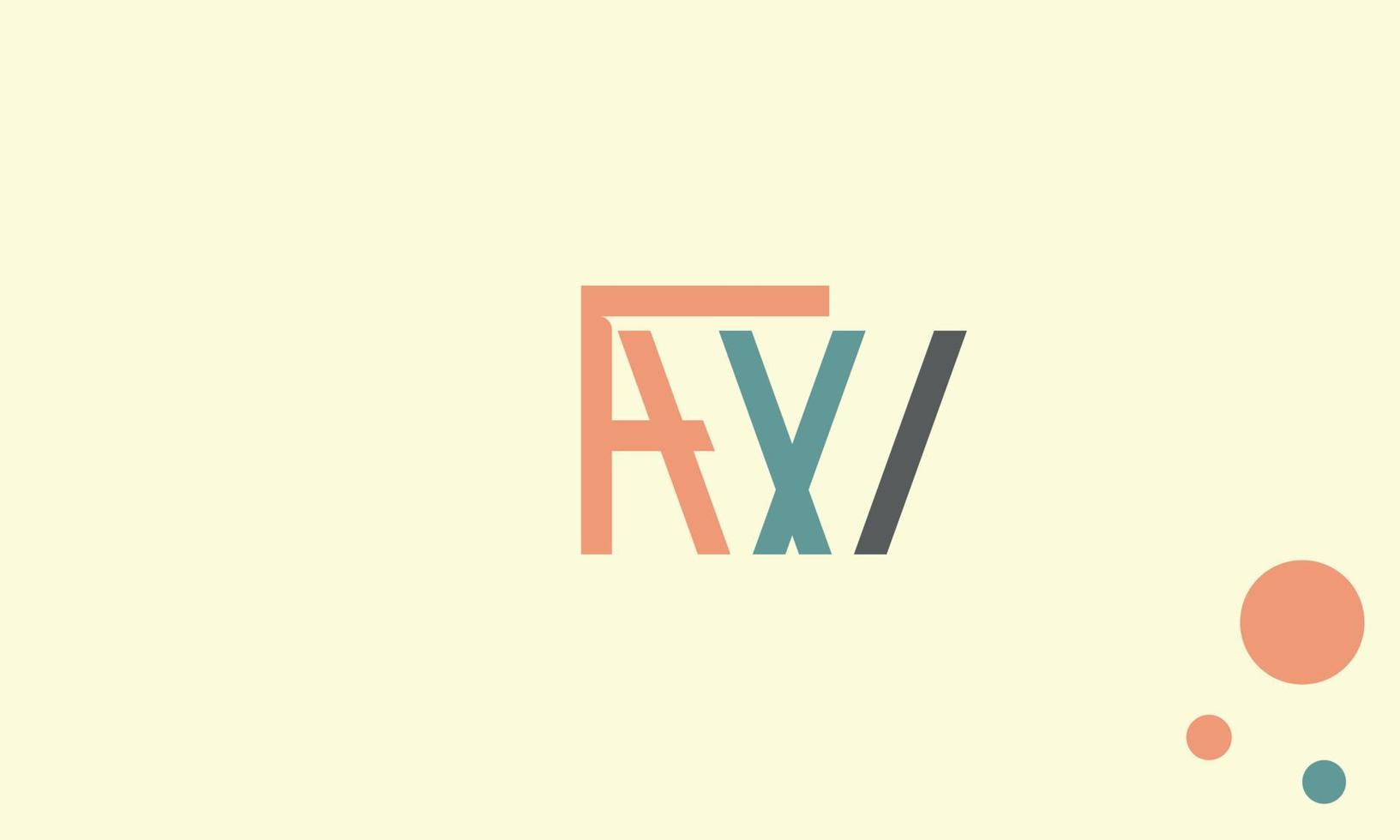 alphabet buchstaben initialen monogramm logo fw, wf, f und w vektor