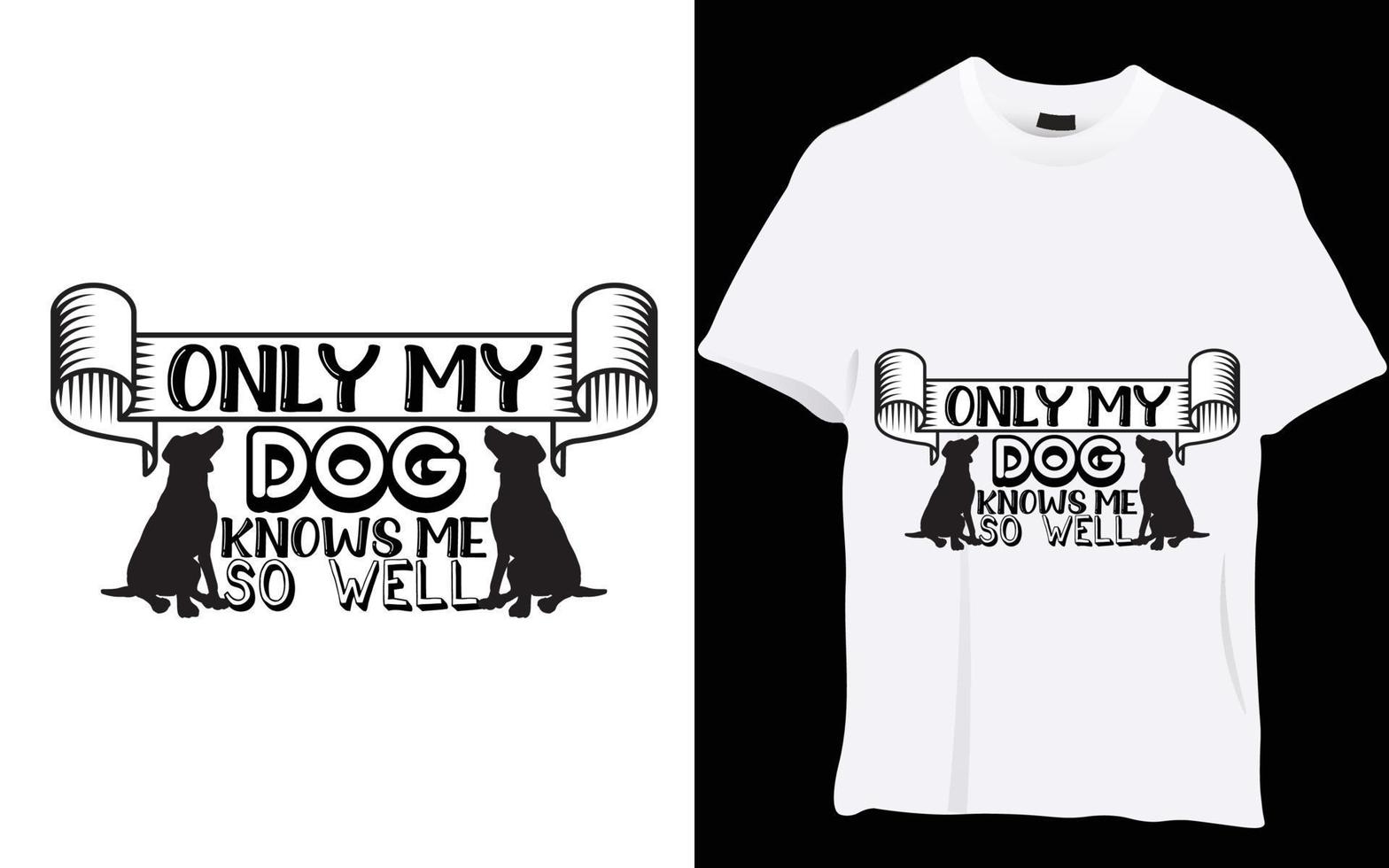 hund t-shirt design vektor