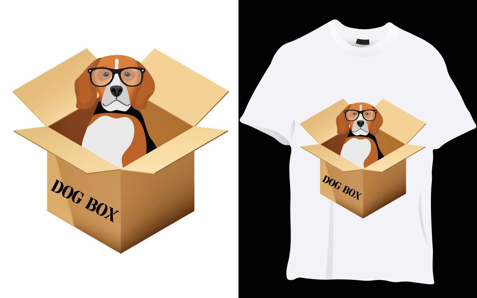 hund t-shirt design vektor