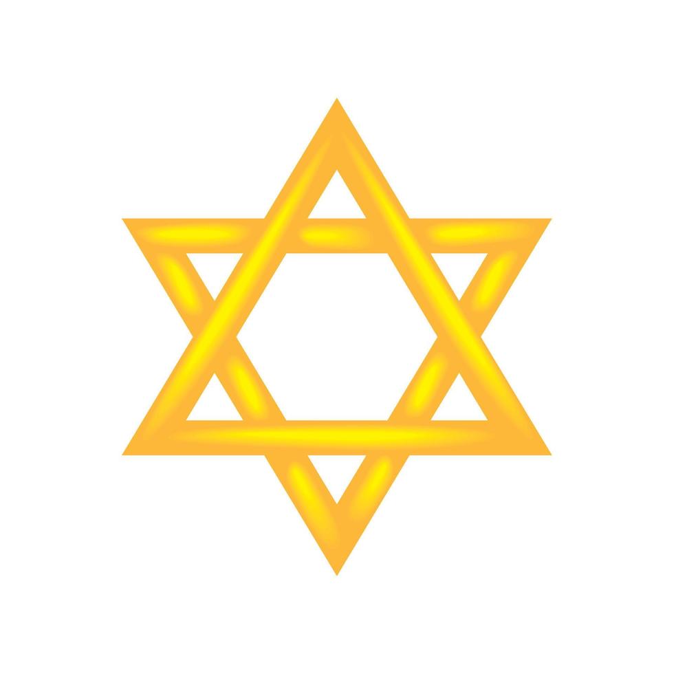 judisk stjärnsymbol vektor
