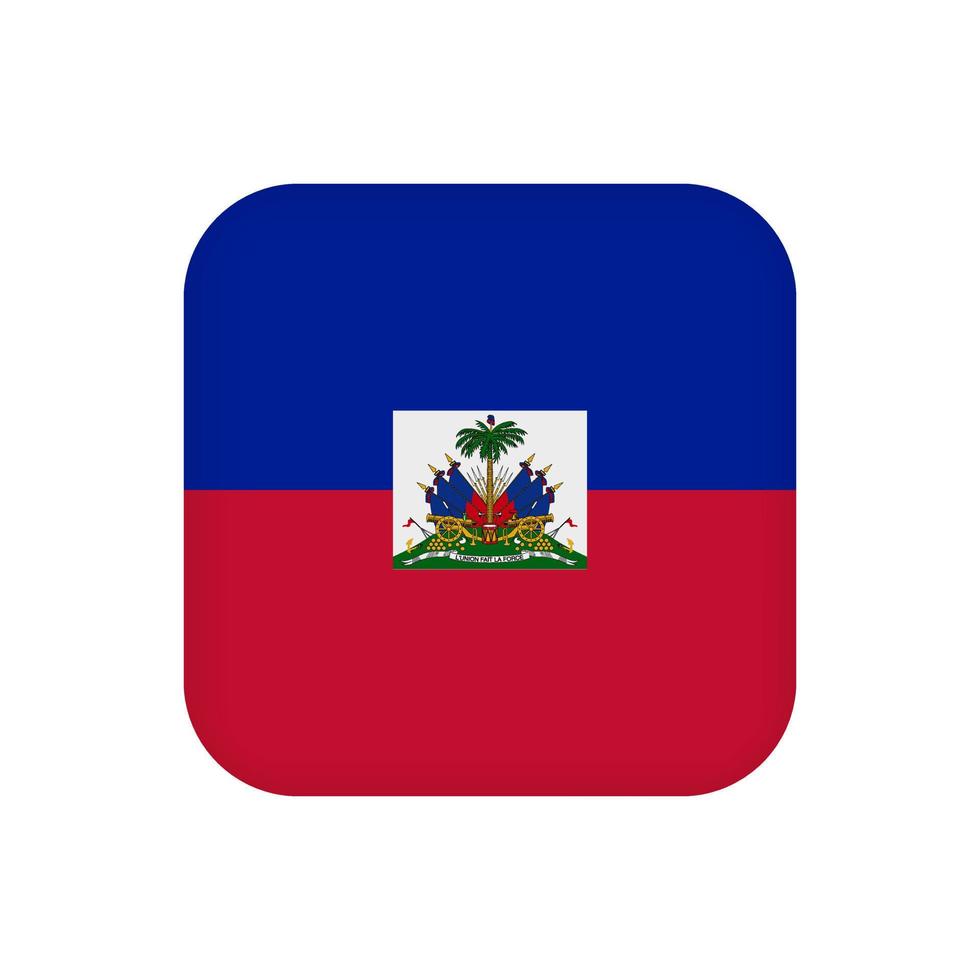 Haiti-Flagge, offizielle Farben. Vektor-Illustration. vektor