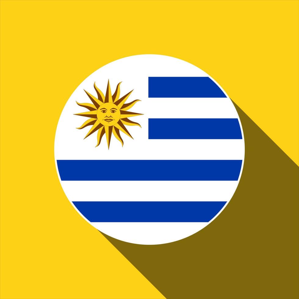 Land Uruguay. Uruguay-Flagge. Vektor-Illustration. vektor