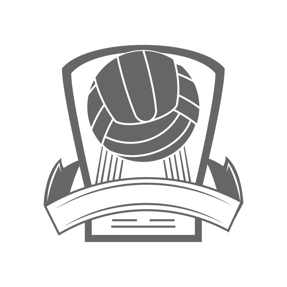 Volleyball-Sportlabel vektor