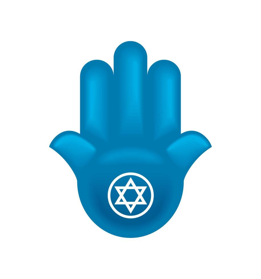 jüdische Hand mit Stern vektor